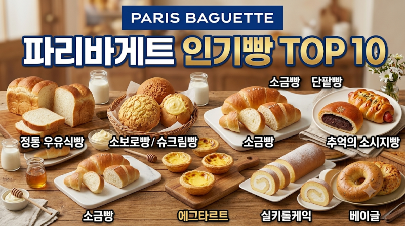 파리바게트 빵 추천ㅣ실제 판매량 높은 순위 TOP 10