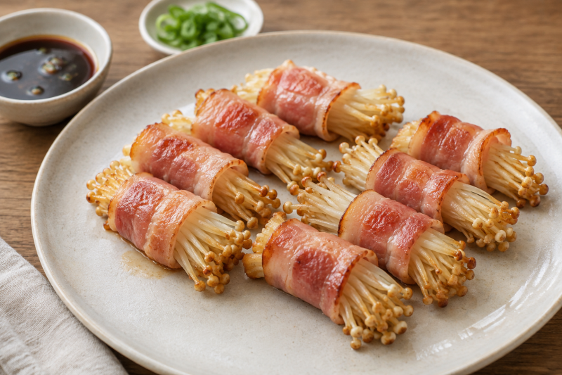️ 팽이버섯 베이컨말이 간단한 저녁 반찬, 혼밥 메뉴, 맥주 안주, 손님 초대 요리 / 자취생 ....