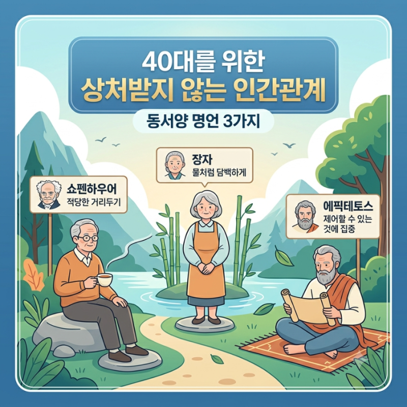 나이들어도 아직 미숙한 인간관계 상처받지 않는 관계를 위한 동서양 명언 3가지