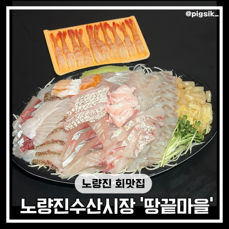 [노량진 맛집] 노량진수산시장 회맛집 '땅끝마을' 민어스페셜 회포장후기