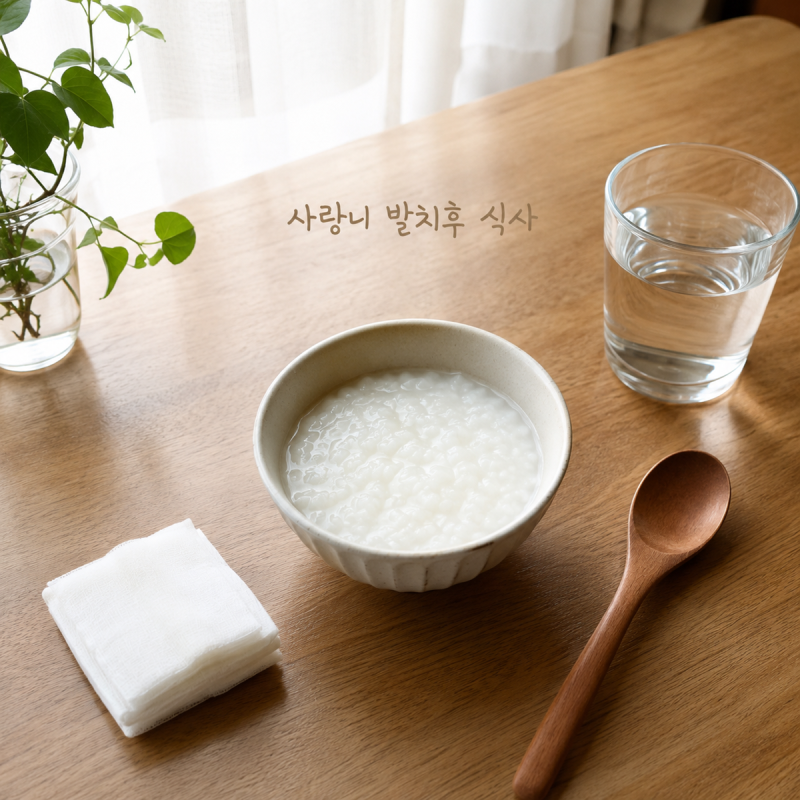 사랑니 발치후 식사 언제부터 가능할까? 첫날 음식이 중요해요