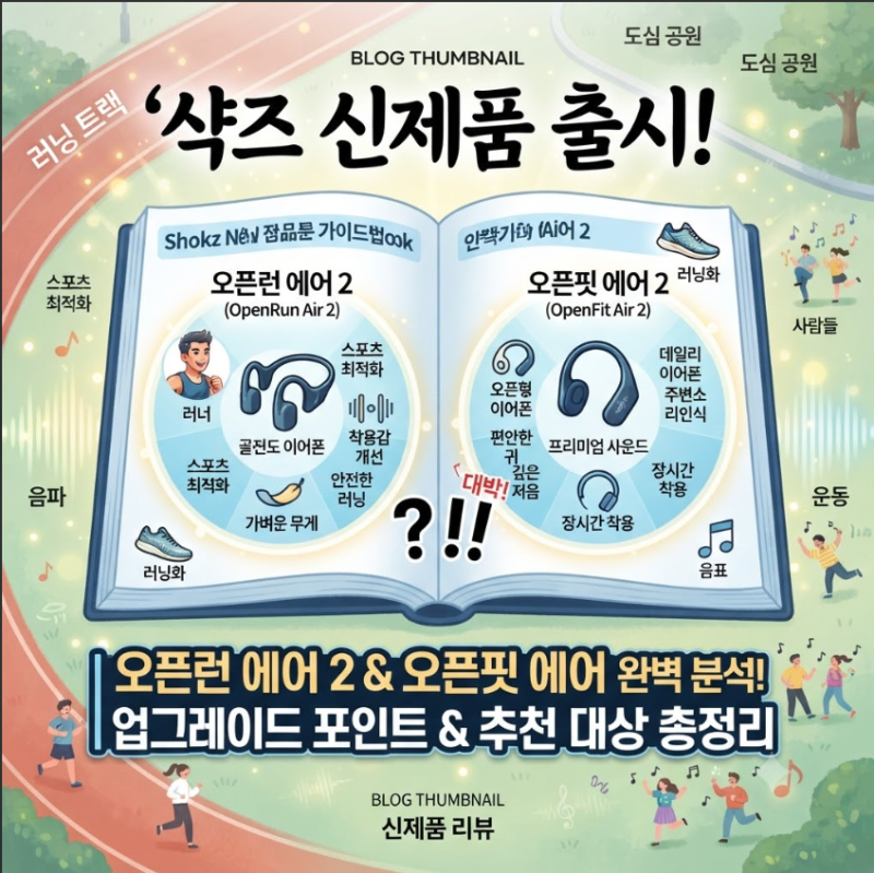 샥즈 오픈런 에어 2와 오픈핏 에어 2 출시 소식