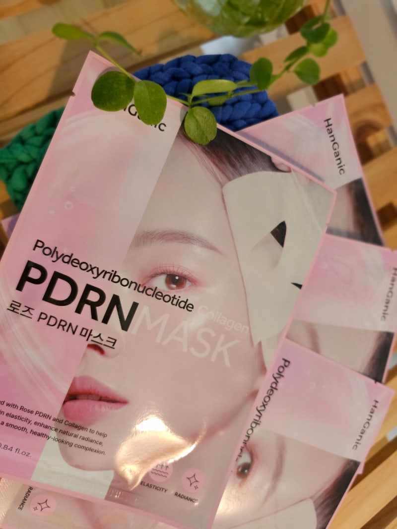 한가닉 퍼스트 로즈 PDRN 콜라겐 마스크팩, 건조한 가을 피부에 촉촉 진정 마스크팩추천