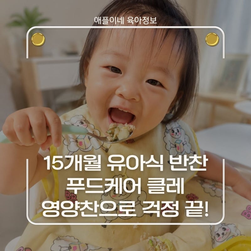 15개월 아기 반찬 식단, 복직 앞둔 엄마가 푸드케어 클레 영양찬 먹여본 후기