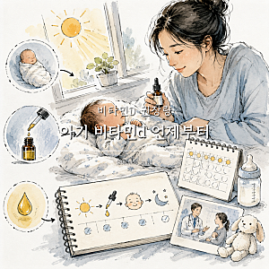 신생아 아기 비타민d 언제부터 비타민D 권장량 핵심정리