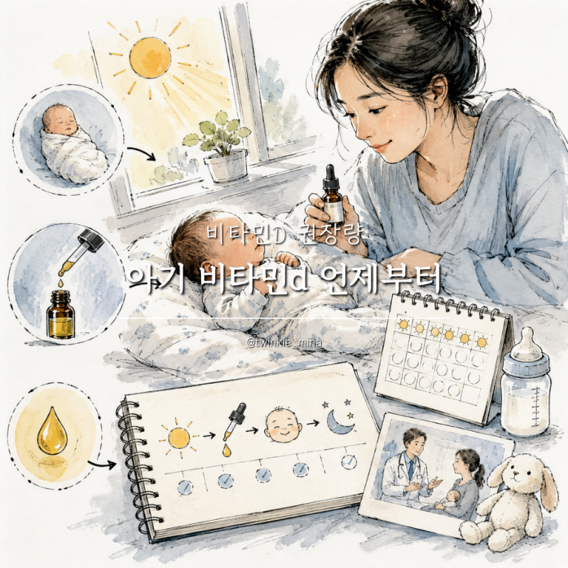 신생아 아기 비타민d 언제부터 비타민D 권장량 핵심정리