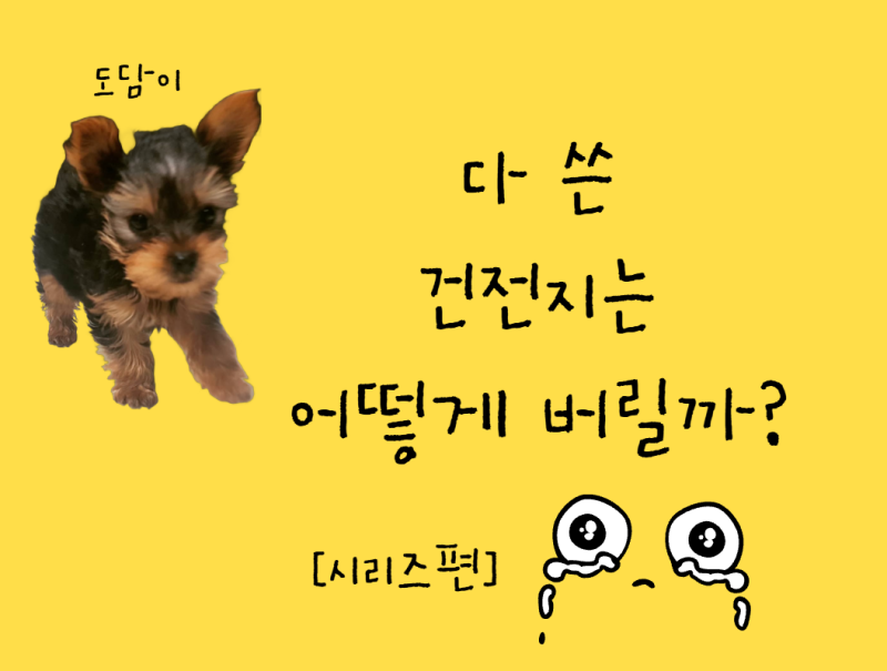 다 쓴 건전지는 어떻게 버릴까? 일반쓰레기로 버리면 안 되는 이유
