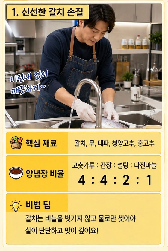 편스토랑 류수영 갈치조림 레시피 황금 비율과 비린내 없이 조림방법