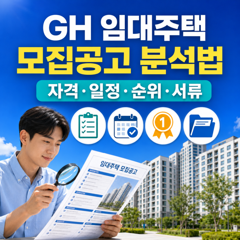 경기주택도시공사(GH) 임대주택 모집공고, 신청자격부터 공급일정·우선순위·제출서류까지 ....