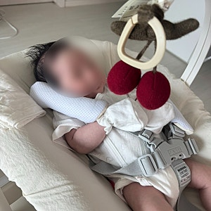 생후 1개월 2개월 아기 놀아주기｜70일 아기 모빌·초점책·바운서 놀이 기록