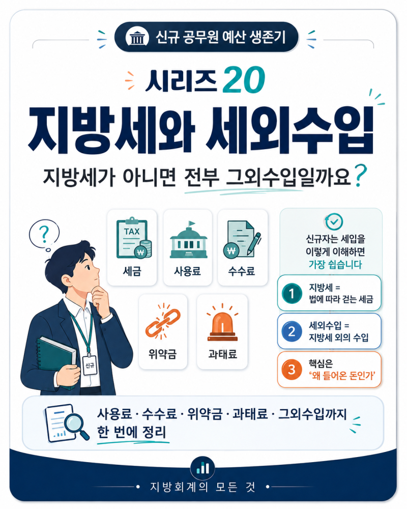 신규 공무원 예산 생존기 · 시리즈 20지방세가 아니면 전부 ‘그외수입’일까요?