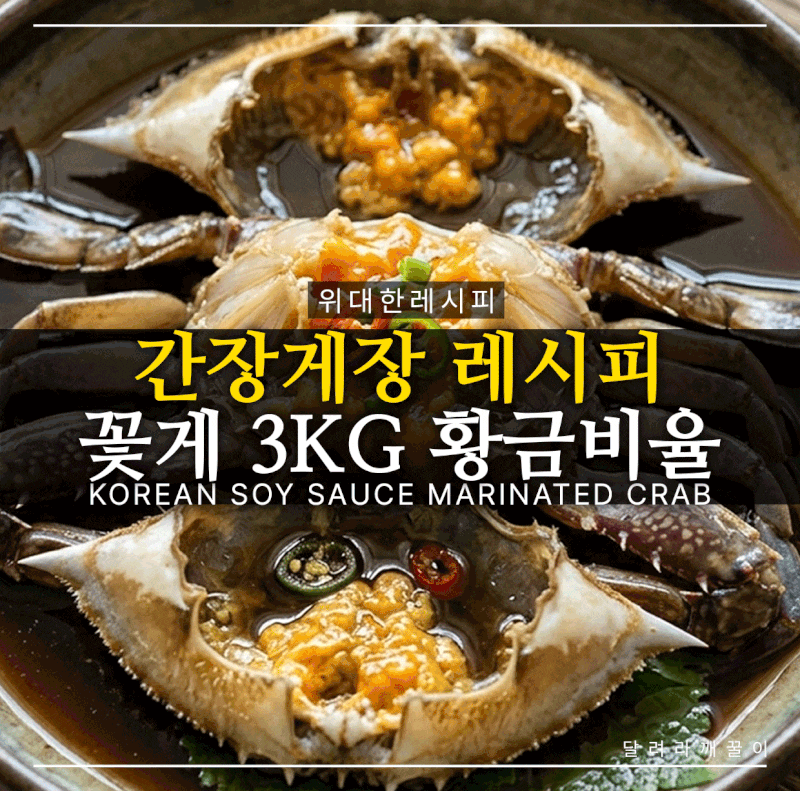 간장게장 황금레시피｜꽃게 3kg, 이것만 지키면 비린내 없이 맛있게!