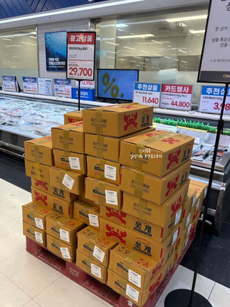 이마트 고래잇 꽃게행사 제철 톱밥꽃게 3kg 29,700원 내돈내산 손질방법/활꽃게찜 레시피/ 행사....
