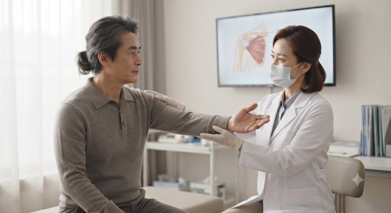 어깨 오십견 초기 증상과 원인｜유착성 관절낭염 스트레칭·치료법 총정리