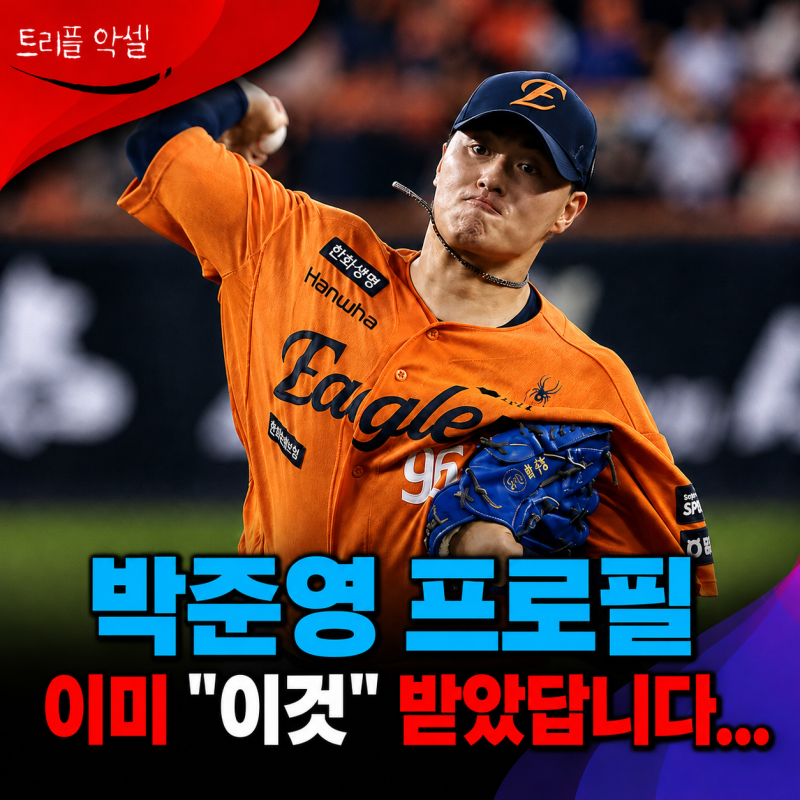 한화 박준영 프로필에서 보는 놀라운 과거, 알고보니 "이것"까지 받았습니다