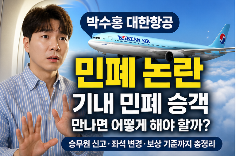 박수홍 대한항공 민폐 논란으로 보는 기내 민폐 승객 대응법｜비행기 지연되면 보상받을 수 ....