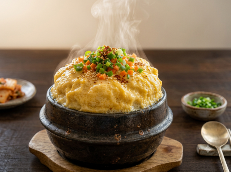 뚝배기 폭탄 계란찜 만들기 식당에서 먹던 폭식폭신 황금 레시피