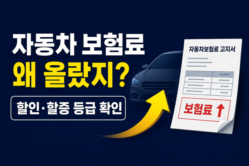 자동차 보험료 할인할증 조회 방법｜내 보험료 오른 이유와 등급 확인하기