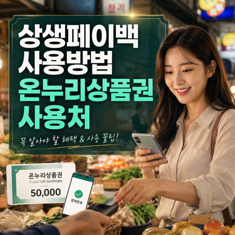 상생페이백 사용방법 온누리상품권 사용처