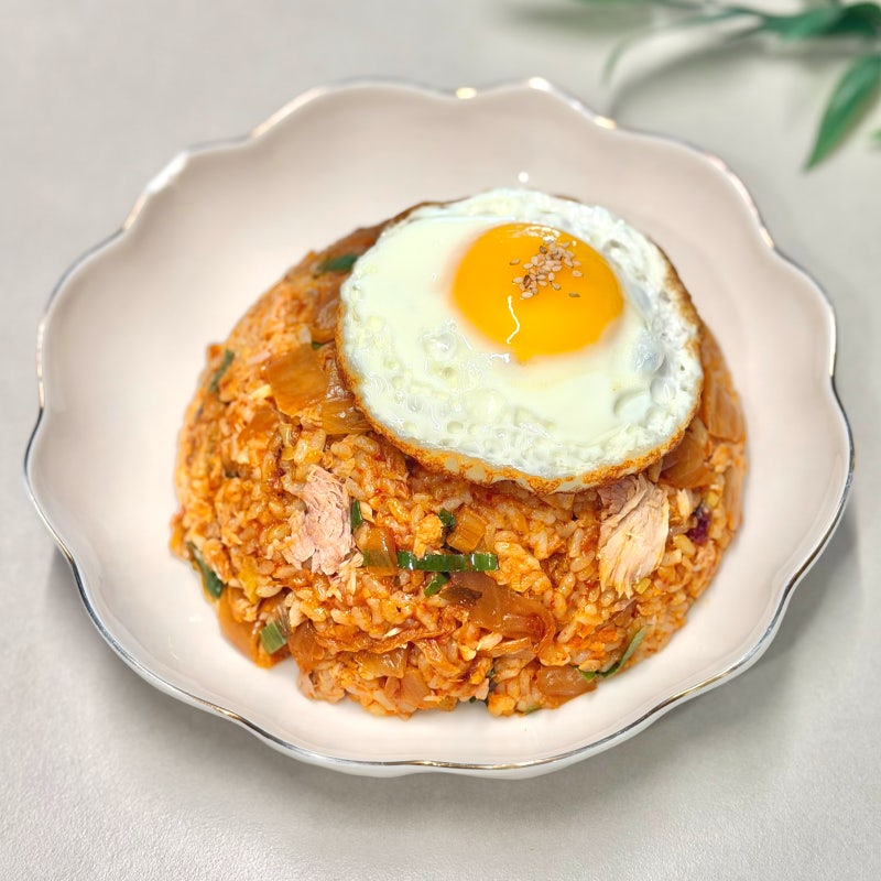 "고슬고슬" 참치김치볶음밥 레시피, 2인분 재료 불조절 노하우