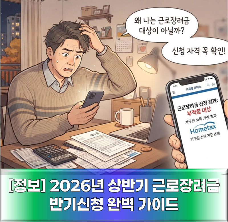 2026년 상반기 근로장려금 반기신청 완벽 가이드