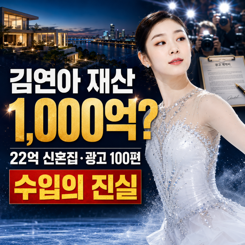 김연아 재산 1,000억 원이라고? 22억 신혼집과 광고 100편 수입의 진실