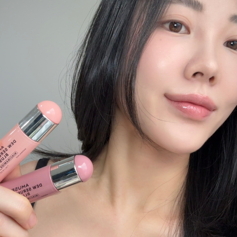 어뮤즈 신상 리퀴드 블러셔 실물 발색, 요즘 산 블러셔 중 1등