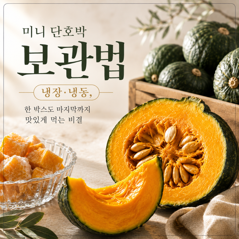 미니 단호박 보관법 냉장 냉동, 한 박스도 마지막까지 맛있게 먹는 비결