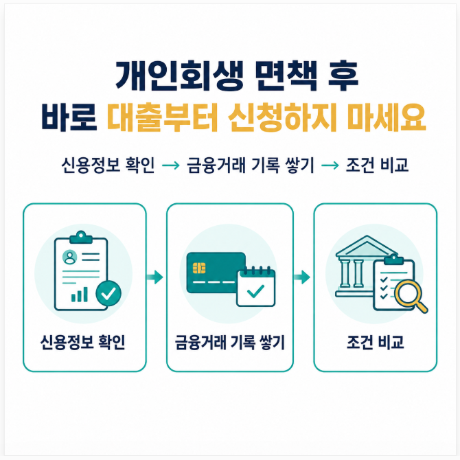 개인회생대출 받기 전 꼭 보세요, 6개월·1년·면책 후 차이