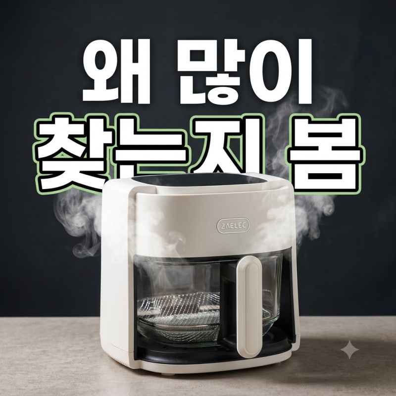 자일렉글라스 에어프라이 에프 4.5 5.5 6L 비교 최저가 후기(+세척 사용법 끄는법 단점 공회전)