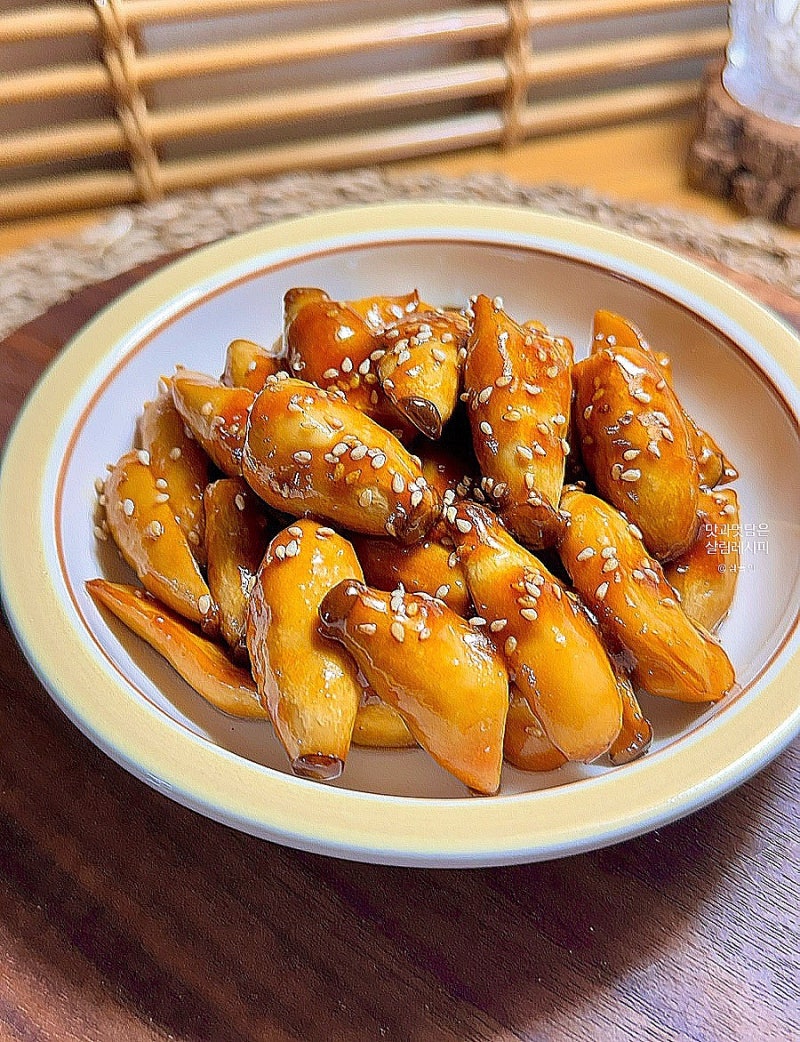 새송이버섯 간장조림 레시피 미니 새송이버섯볶음