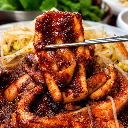 맛있는 매콤 오징어볶음 원팩 밀키트 캠핑 요리 음식 술안주 안동사과 불오징어 술안주추천 ....