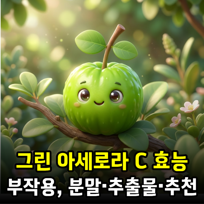 그린 아세로라 C 효능과 부작용, 분말·추출물·제품 추천