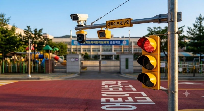 "지갑 털리기 전에 꼭 보세요" 어린이보호구역 신호 과태료 13만원 기준 정리