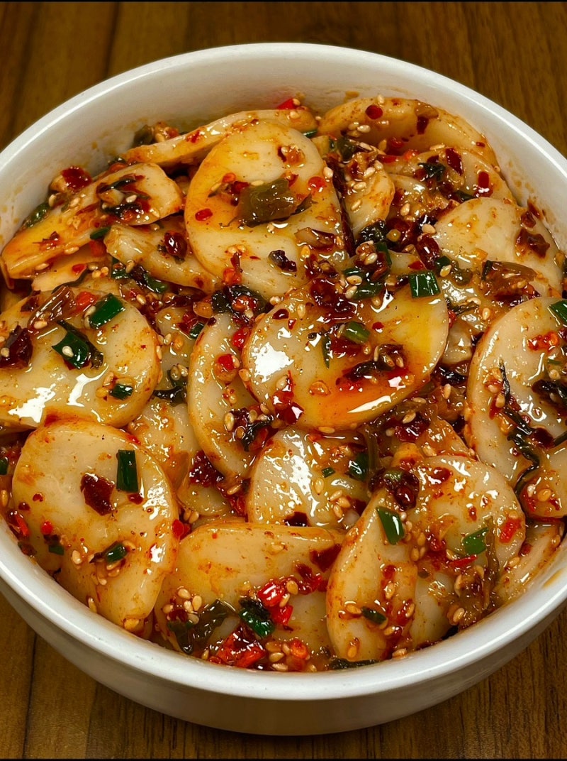 떡국떡 요리 추천️ 남은 떡국떡으로 만드는 매콤달콤 고추기름 떡볶이