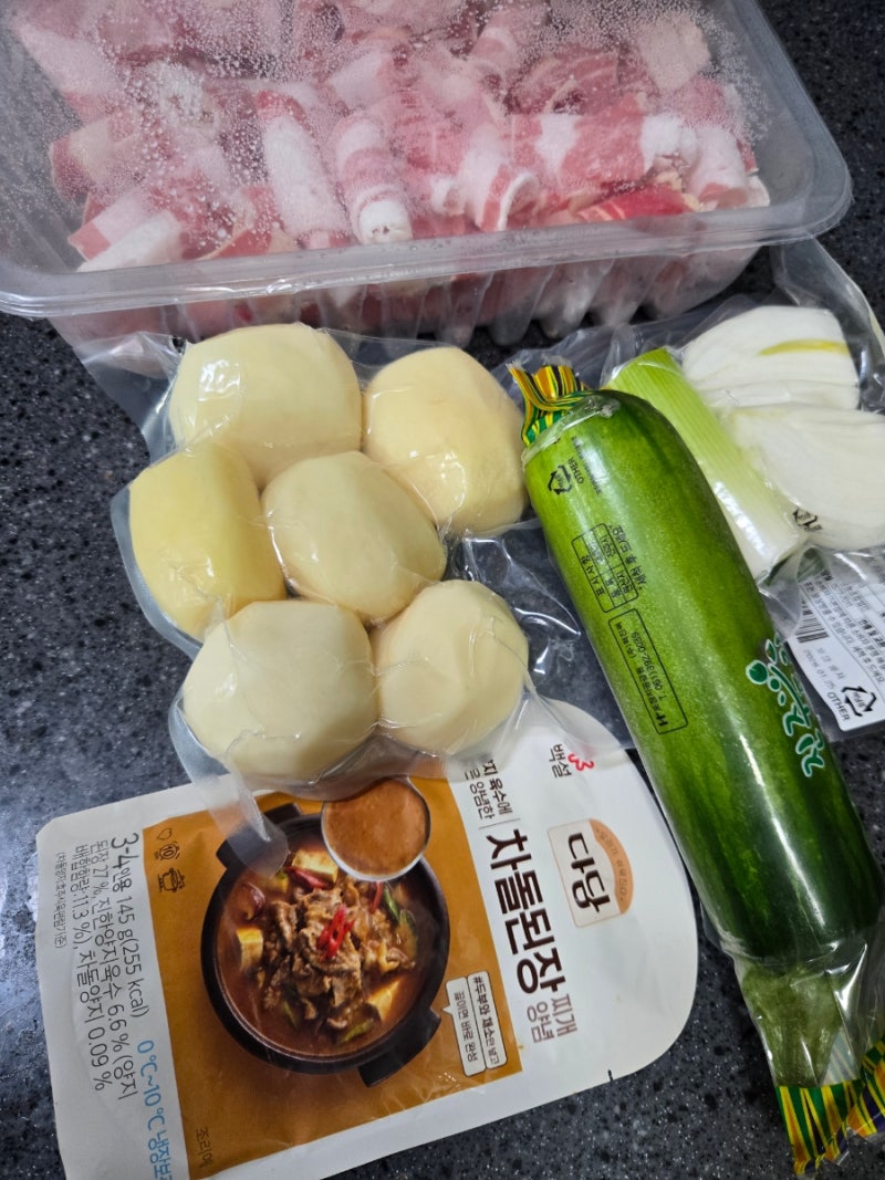 다담 차돌된장 찌개양념 차돌고기넣고 맛있게 끓이기