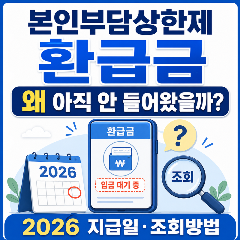 본인부담상한제 환급금 아직 안 들어왔다면? 2026 지급일·조회방법