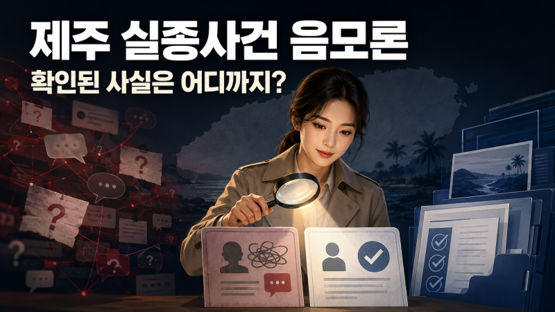 제주 장미란 실종사건 음모론 어디까지 사실일까? 타살설·경찰 허위종결 팩트체크