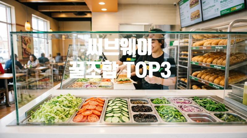 [써브웨이 꿀조합] 실패 없는 BEST 3 메뉴 추천 | 빵·치즈·소스 완벽 조합 가이드