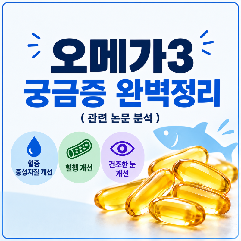 오메가3, 제대로 알고 먹기 논문·임상시험으로 확인하는 궁금증 완전 종합 정리