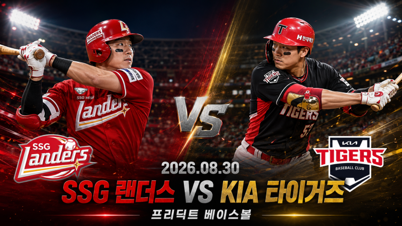 8월 30일 SSG KIA 승부예측｜이준기 vs 네일 선발 분석, KIA 4연승 가능할까 [프리딕트 베이스볼]