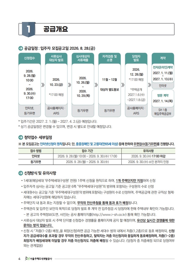 [SH 장기미임대 매입임대주택] 신청 자격 및 일정 체크하세요.