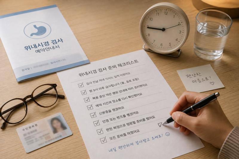 위내시경 금식시간 몇 시간?⏳ 전날 음식·물·커피☕·약 복용까지 정리