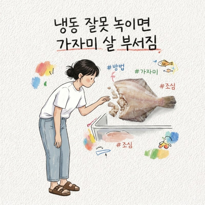 가자미 해동법 손질 굽는법 조림 미역국 종류 보관법 고르는법 비린내
