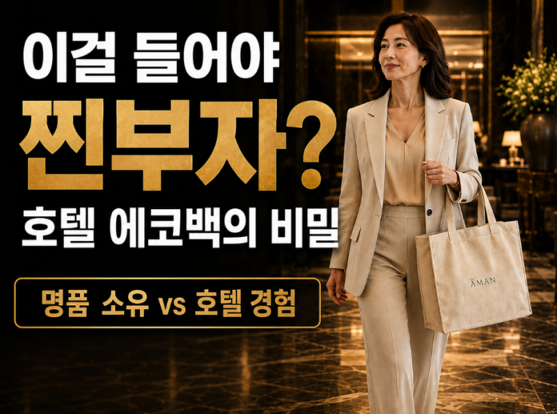 "이걸 들어야 찐부자?" 호텔 에코백의 비밀
