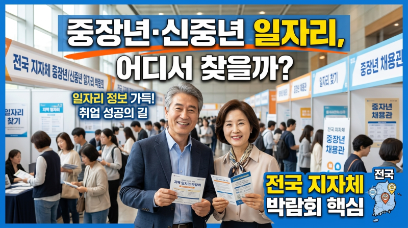 중장년 신중년 일자리, 어디서 찾을까? 전국 지자체 박람회 핵심 리스트
