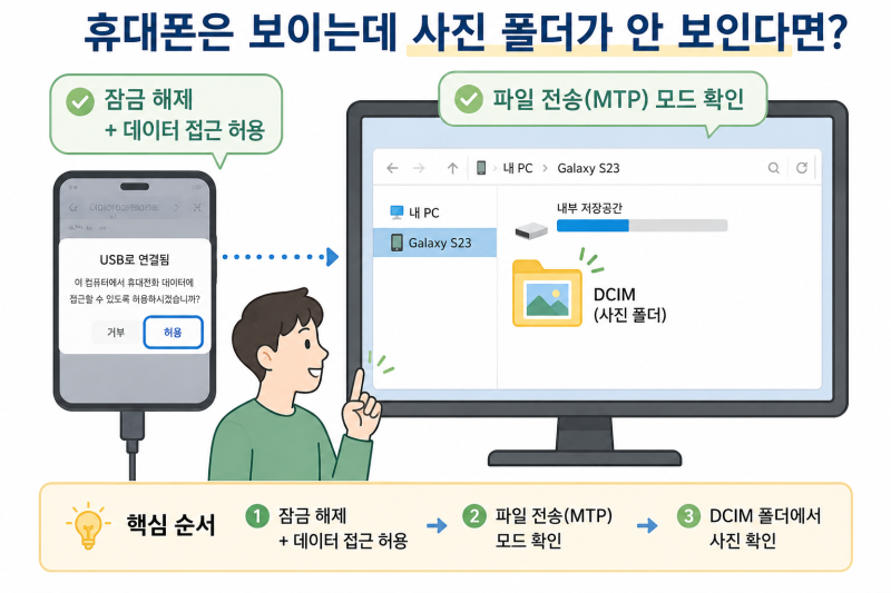 갤럭시 USB 파일 전송 안됨｜PC 연결했는데 충전만 될 때 해결방법