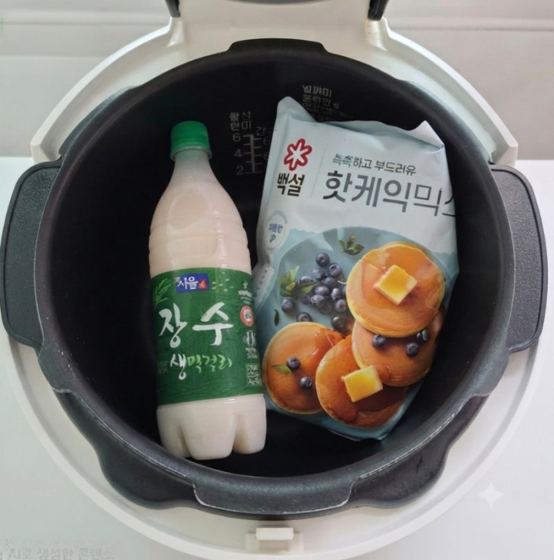 전기밥솥 막걸리 술빵 만들기｜핫케이크믹스로 간단하게 완성