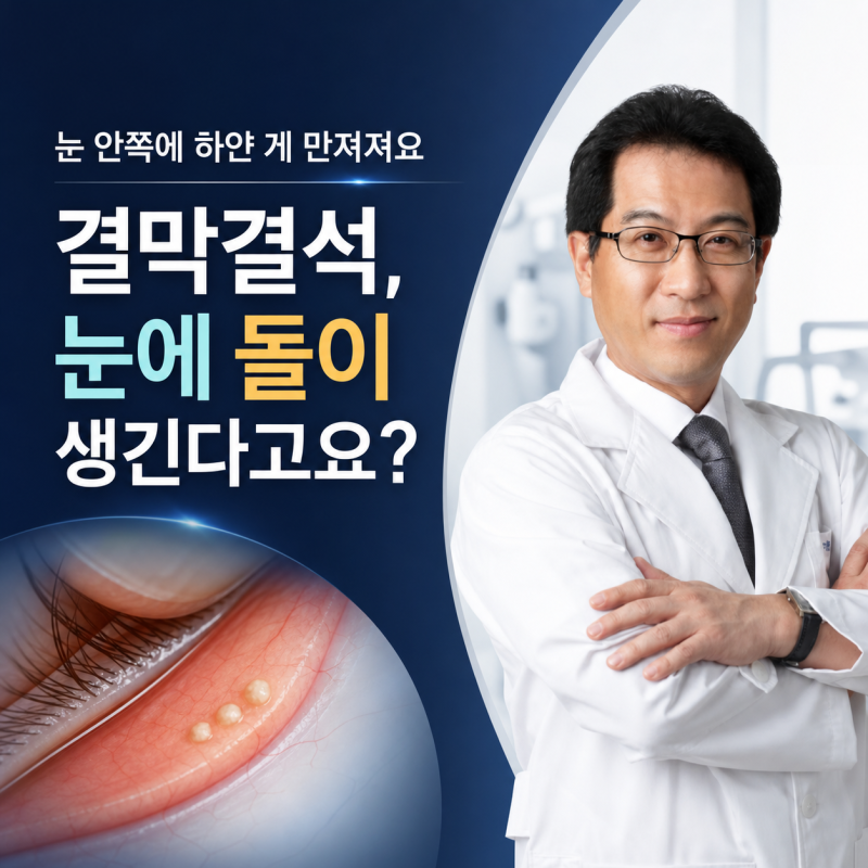 "눈 안쪽에 하얀 게 만져져요" 결막결석, 눈에 돌이 생긴다고요