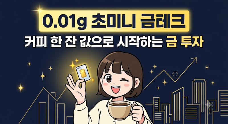 "커피 한 잔 값으로 골드바 산다?" 0.01g 미니 금테크 방법과 금 투자 주의점 총정리